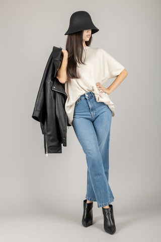 VICOLO - DF5216 - JEANS KATE GAMBA DRITTA