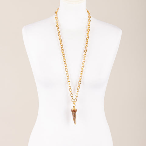 STORY - COLLANA CON CORNO DECORATO