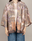 DIXIE - JDHP1OI - KIMONO FANTASIA IN SATIN ROSA