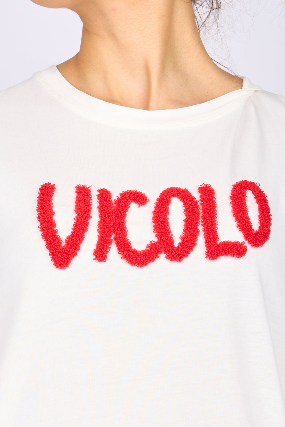 VICOLO - RB0054 - T-SHIRT SCRITTA VICOLO