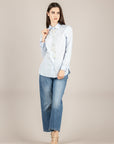 EMUNA' - LUDOVICA - CAMICIA CELESTE