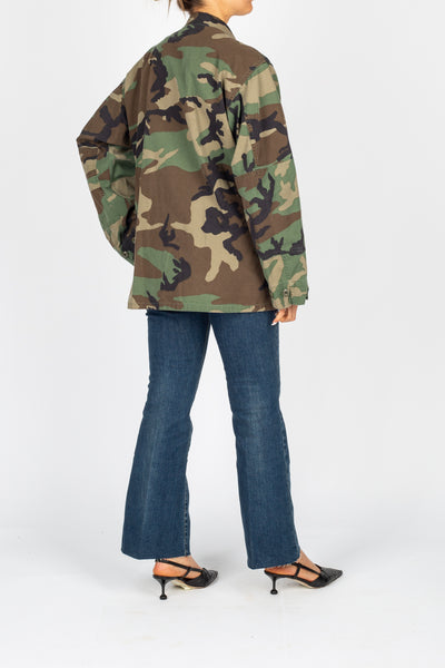 VICOLO - RB0542 - GIACCA ARMY CAMOUFLAGE CON STRASS