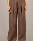 DIXIE - P319A212 - PANTALONE PALAZZO FLUIDO MORO