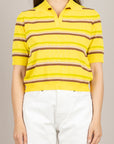 TENSIONE IN - PA5563 - MAGLIA POLO A RIGHE MULTICOLOR PAGLIA/TARGIN/BEIGE/ACERBO