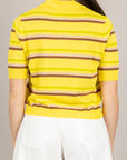 TENSIONE IN - PA5563 - MAGLIA POLO A RIGHE MULTICOLOR PAGLIA/TARGIN/BEIGE/ACERBO