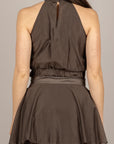 DIXIE - RBBSWPN - TOP SCOLLO AMERICANO MORO