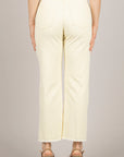 TENSIONE IN - S26P022CAMP - JEANS CROP SFRANGIATO PANNA