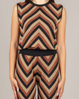 ANGELA DAVIS - SP9LS11 - MAGLIA FANTASIA GEOMETRICA NERO