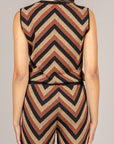 ANGELA DAVIS - SP9LS11 - MAGLIA FANTASIA GEOMETRICA NERO