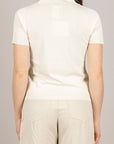 ANGELA DAVIS - SP9PA8 - MAGLIA POLO MANICA CORTA NATURALE