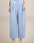 VICOLO - TAB1373 - PANTALONE AZZURRO