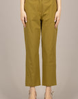 VICOLO - TAB2057 - PANTALONE A SIGARETTA OLIO