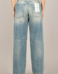 VICOLO - DAB5207 - JEANS A PALAZZO MIA CELESTE