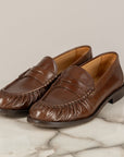 DIVINE FOLLIE - IM01 - MOCASSINO PUNTA ARRICCIATA CIOCCOLATO