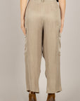 TENSIONE IN - PE26-4211 - PANTALONE CARGO CON CINTA CALCE