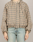 TENSIONE IN - S26J614 - BOMBER A QUADRETTI CROP