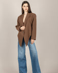 VICOLO - TAB1126 - GIACCA SPENCER PUNTE NOCCIOLA