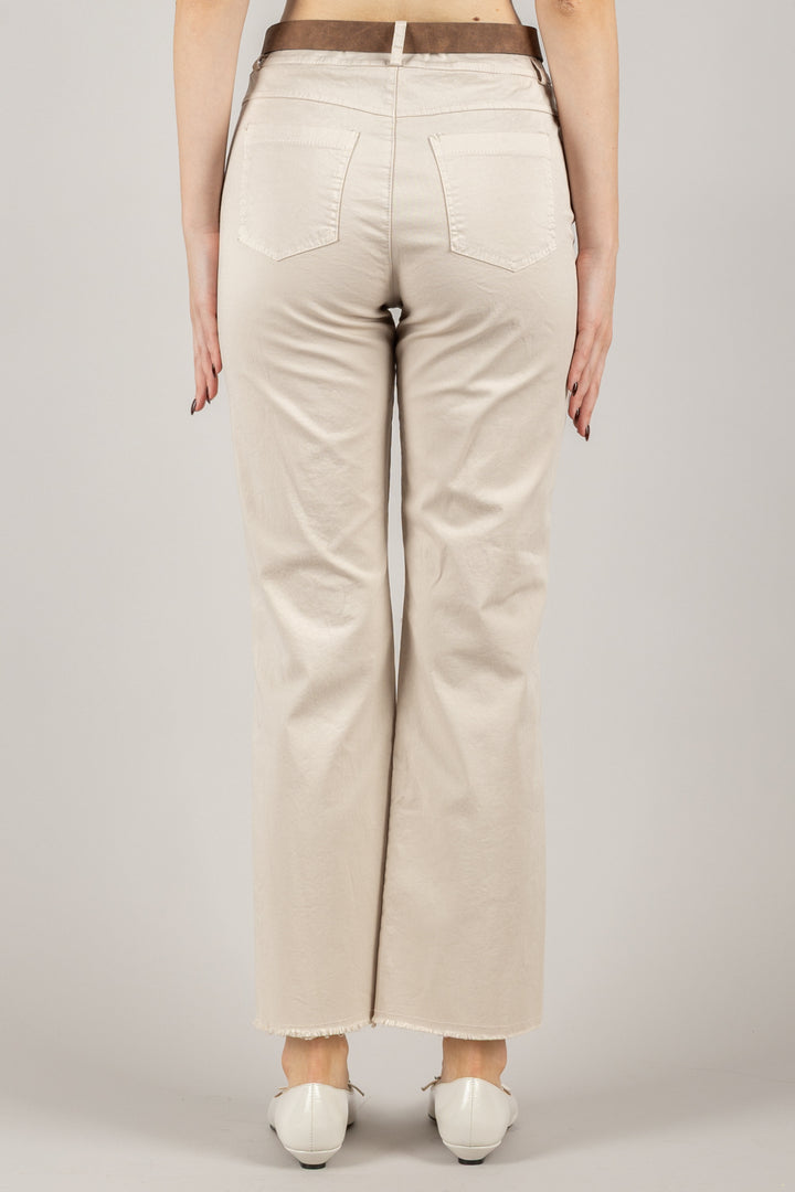 TENSIONE IN - PA5269 - PANTALONE GAMBA DRITTA CON CINTA