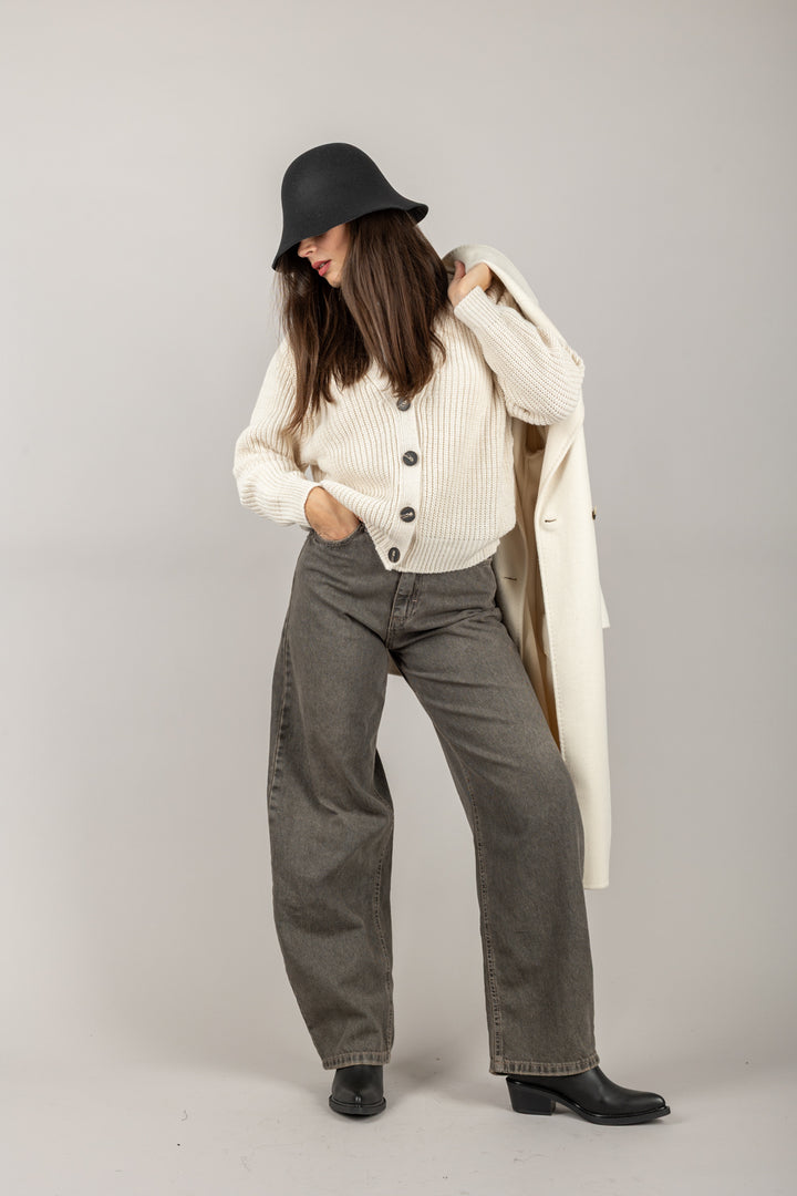 TENSIONE IN - WITHOUT-NOIR - JEANS DRITTO BAGGY