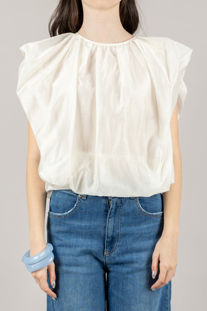 VICOLO - TD2345 - BLUSA FIOCCO SCHIENA