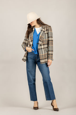 TENSIONE IN - 26B1515 - GIACCA CHECK DOPPIOPETTO