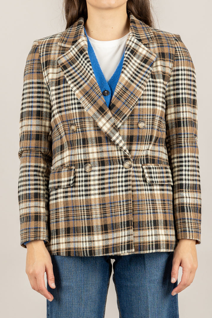 TENSIONE IN - 26B1515 - GIACCA CHECK DOPPIOPETTO