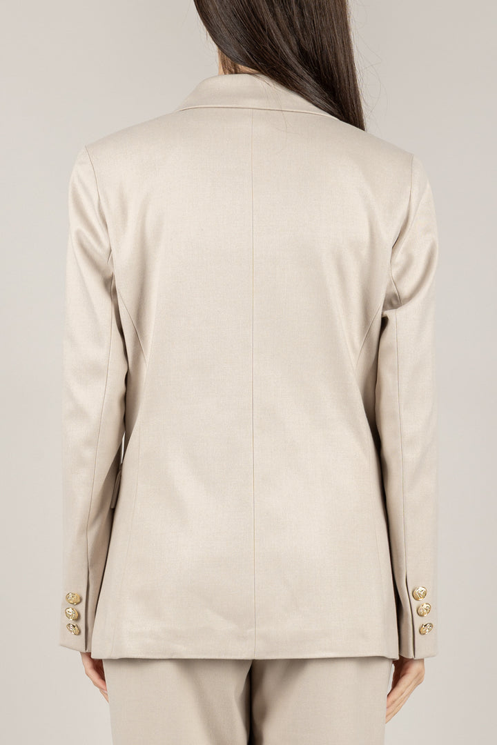 TENSIONE IN - 26B1351 - GIACCA DOPPIO PETTO BOTTONE GIOIELLO