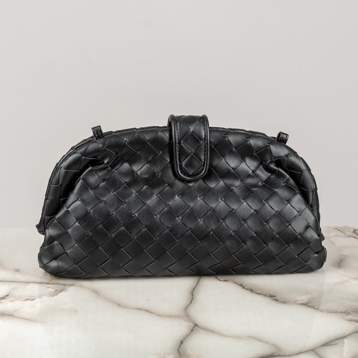 STORY -  BORSA CLUTCH EFFETTO INTRECCIATO