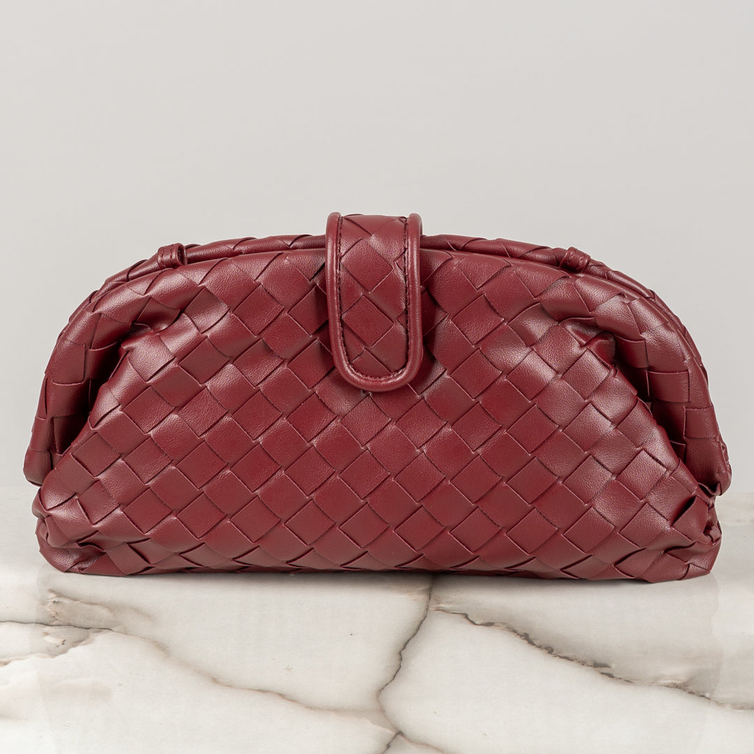 STORY -  BORSA CLUTCH EFFETTO INTRECCIATO