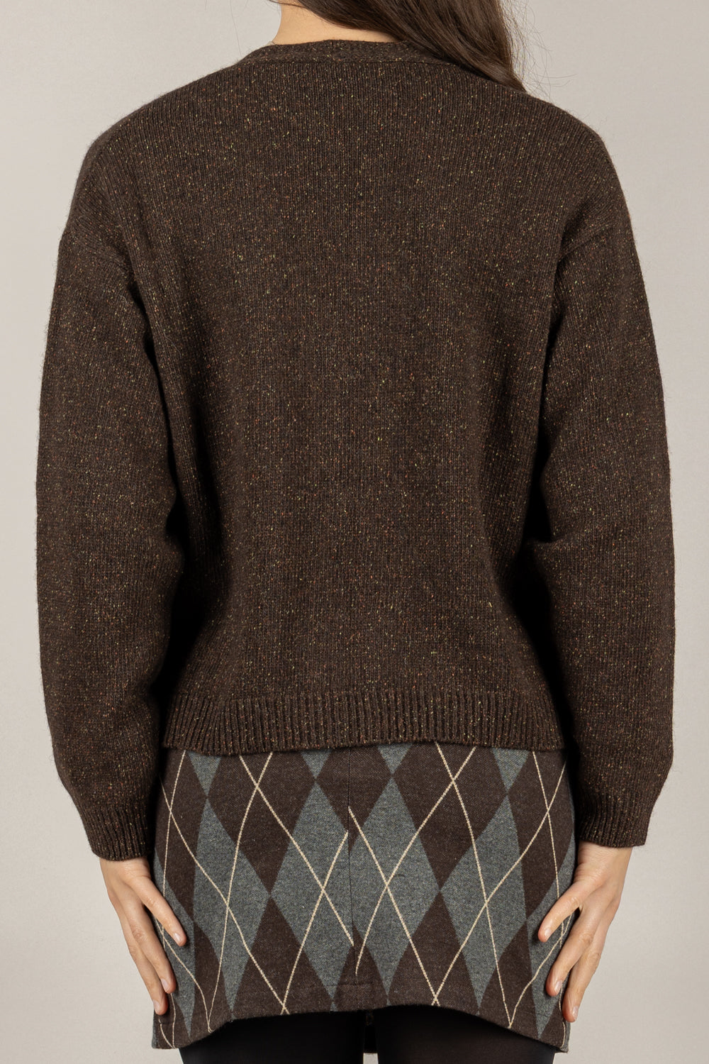 TENSIONE IN - D82046 - CARDIGAN CON APPLICAZIONI