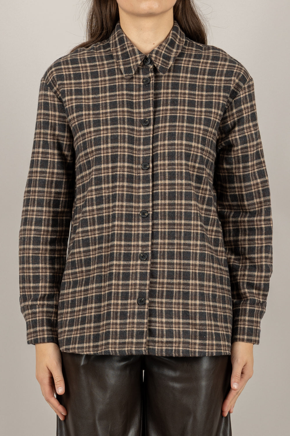 TENSIONE IN - 26C1378 - CAMICIA TARTAN  IN FLANELLA