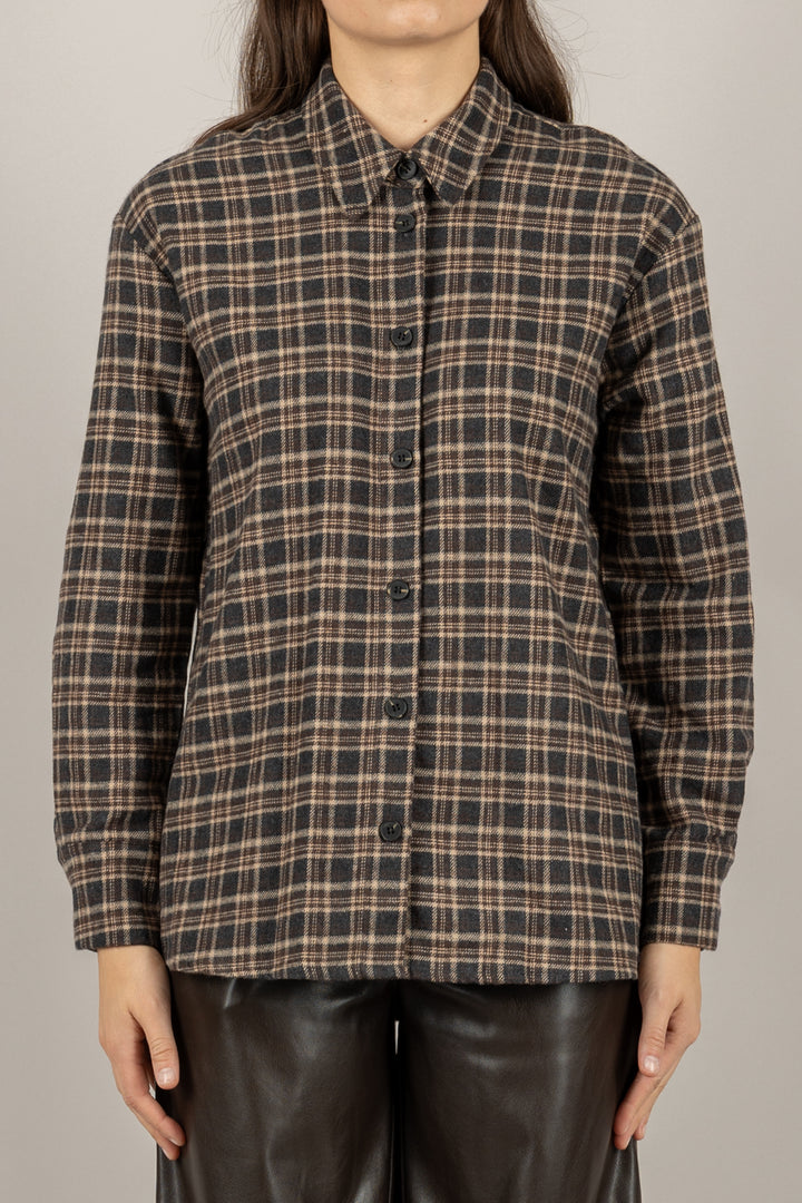 TENSIONE IN - 26C1378 - CAMICIA TARTAN  IN FLANELLA