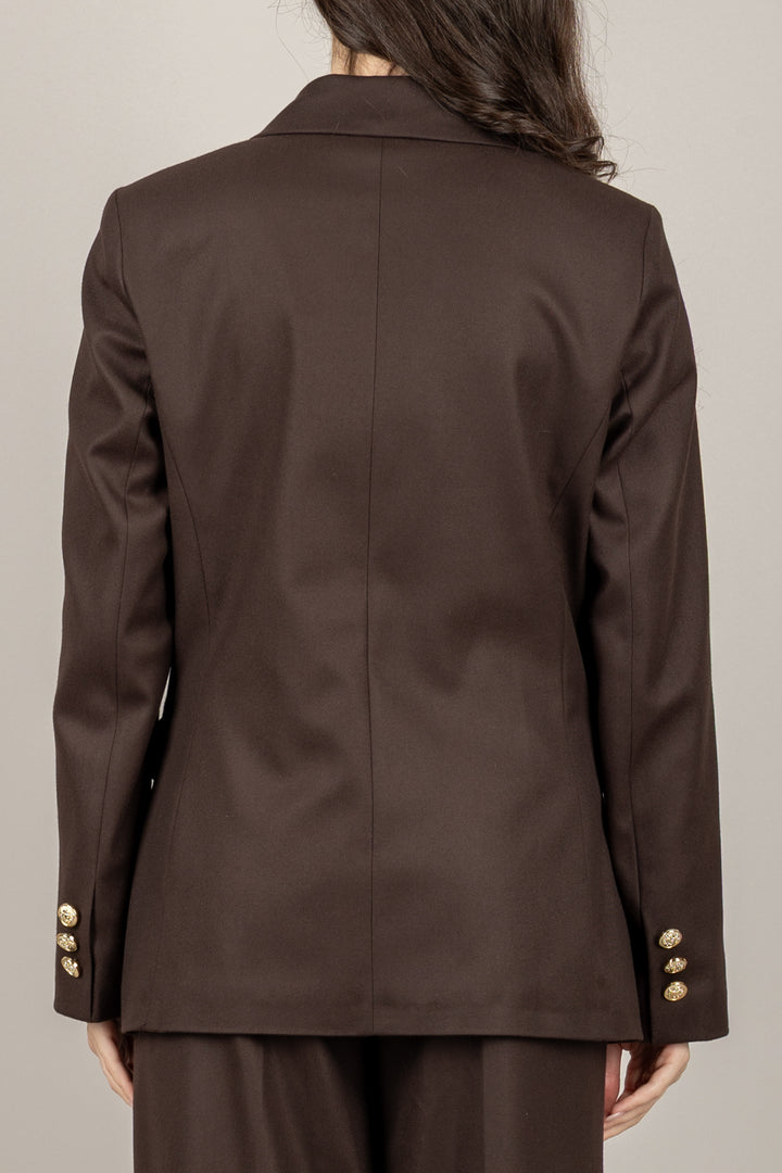 TENSIONE IN - 26B1351 - GIACCA DOPPIO PETTO BOTTONE GIOIELLO