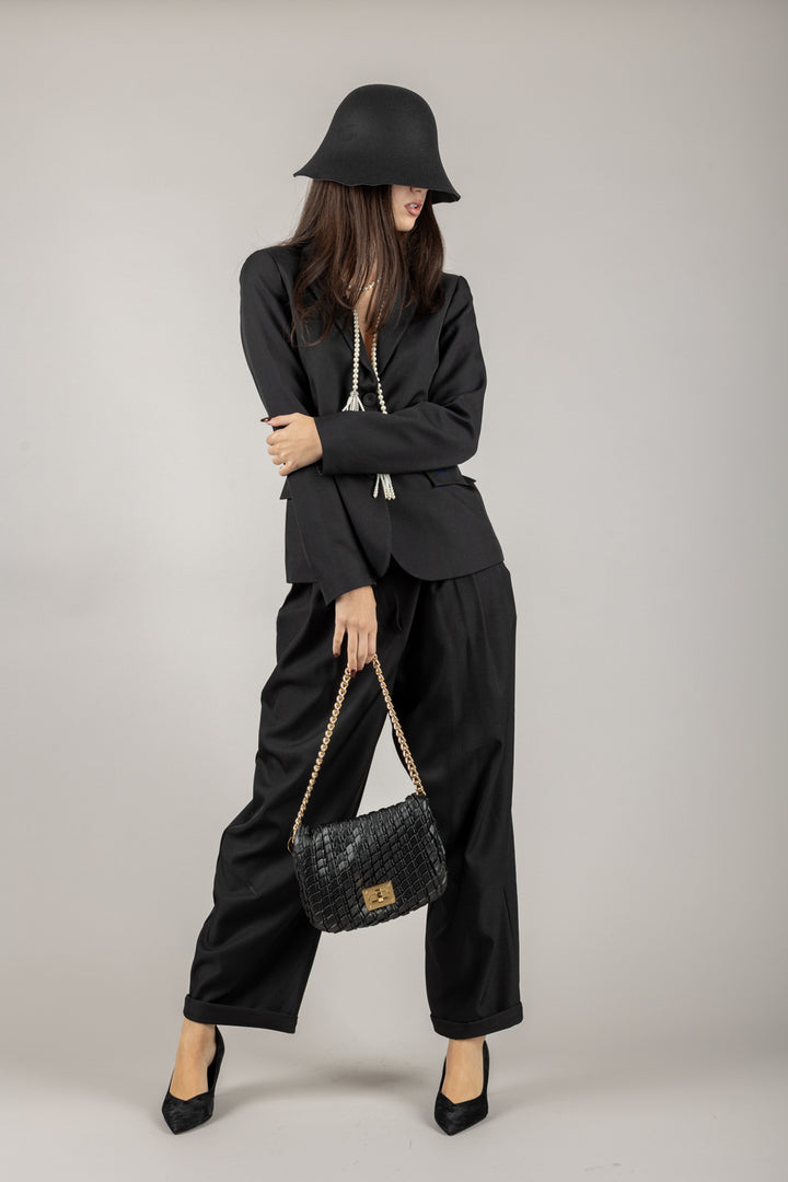 VICOLO - TF0688 - PANTALONE CARROT CON PINCES