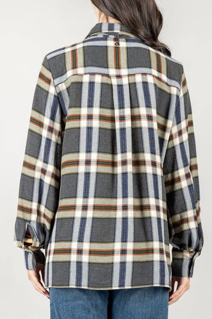 DIXIE - CFALYBGUA - CAMICIA CHECK CON FIOCCO STRASS
