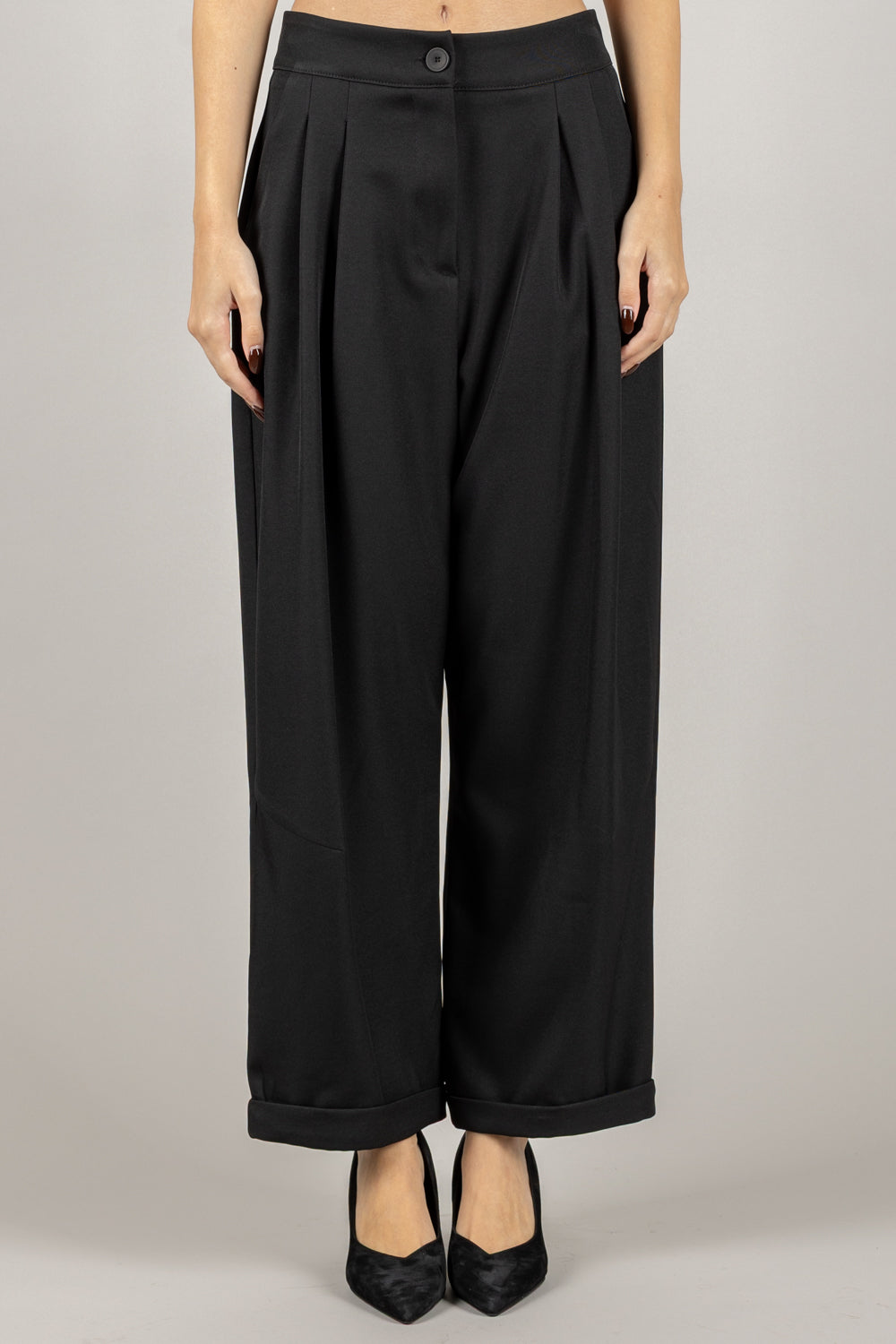 VICOLO - TF0688 - PANTALONE CARROT CON PINCES