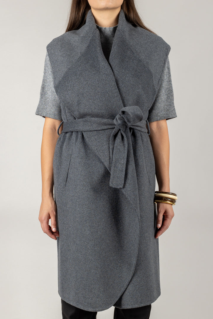 VICOLO - TF0056 - CAPPOTTO SMANICATO CON CINTA
