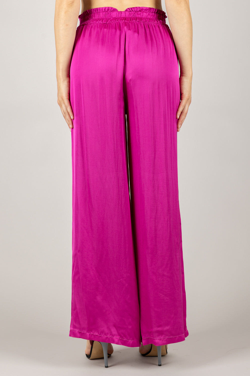 TENSIONE IN - C191P05Q - PANTALONE A PALAZZO CON COULISSE