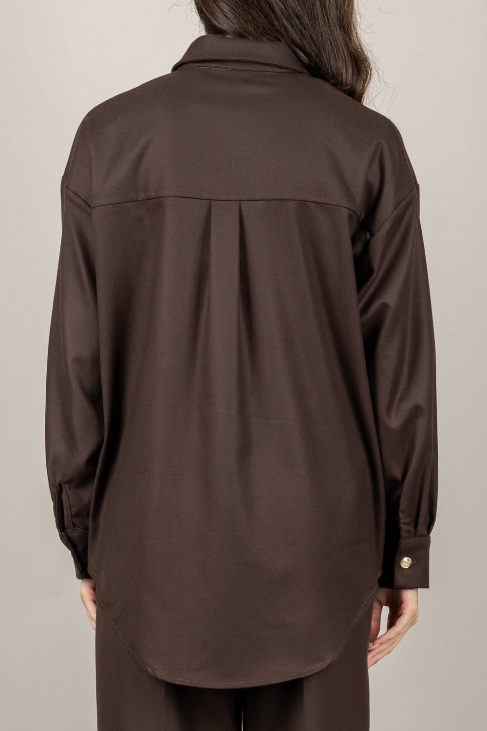 TENSIONE IN - 26C1361 - CAMICIA BOTTONI GIOIELLO CON TASCHINO