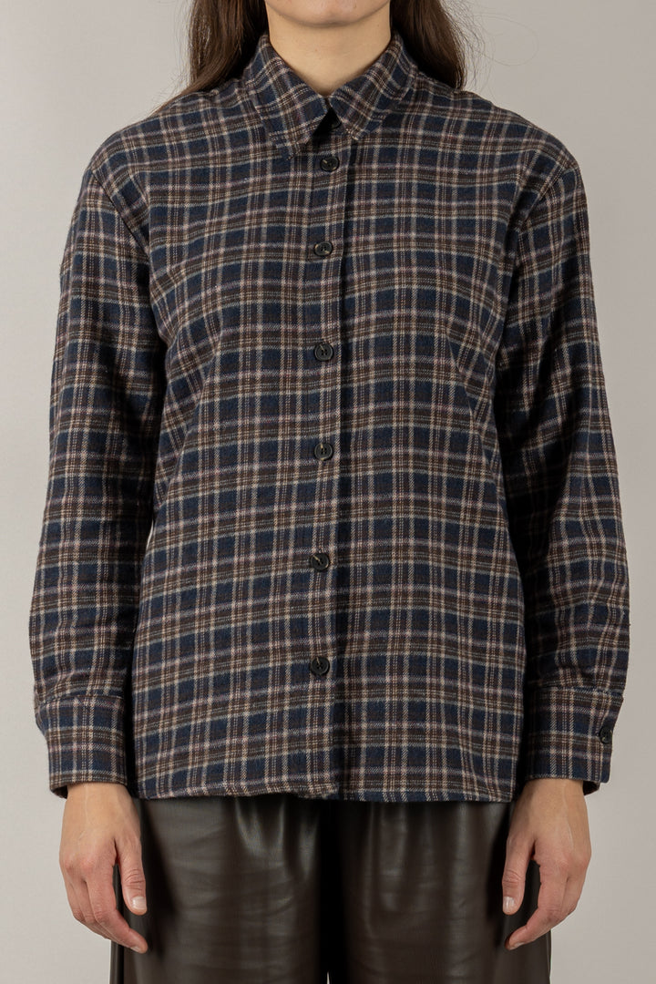 TENSIONE IN - 26C1378 - CAMICIA TARTAN  IN FLANELLA