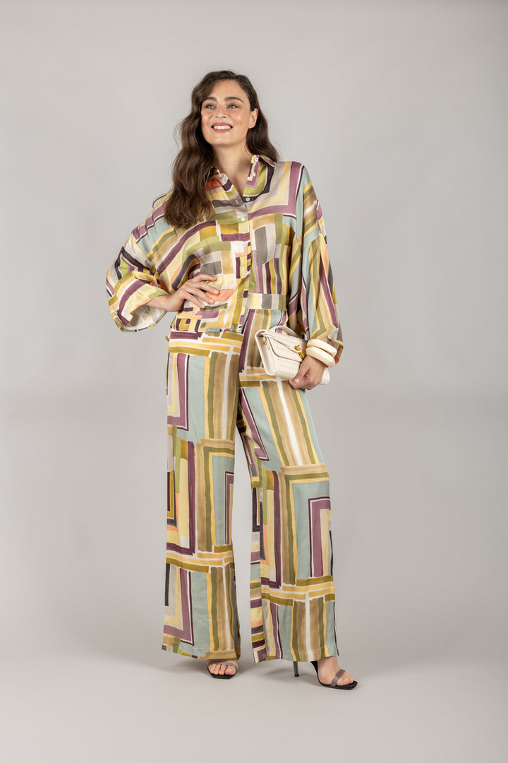DIXIE - PDH8WTG - PANTALONE FANTASIA A PALAZZO