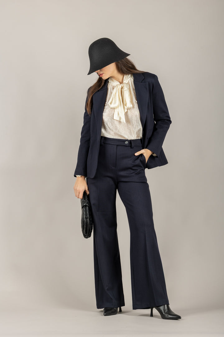 TENSIONE IN - 26P1547 - PANTALONE GESSATO