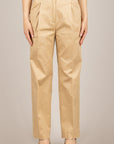VICOLO - TAB1900 - PANTALONE GAMBA DRITTA CON PINCES DESERTO