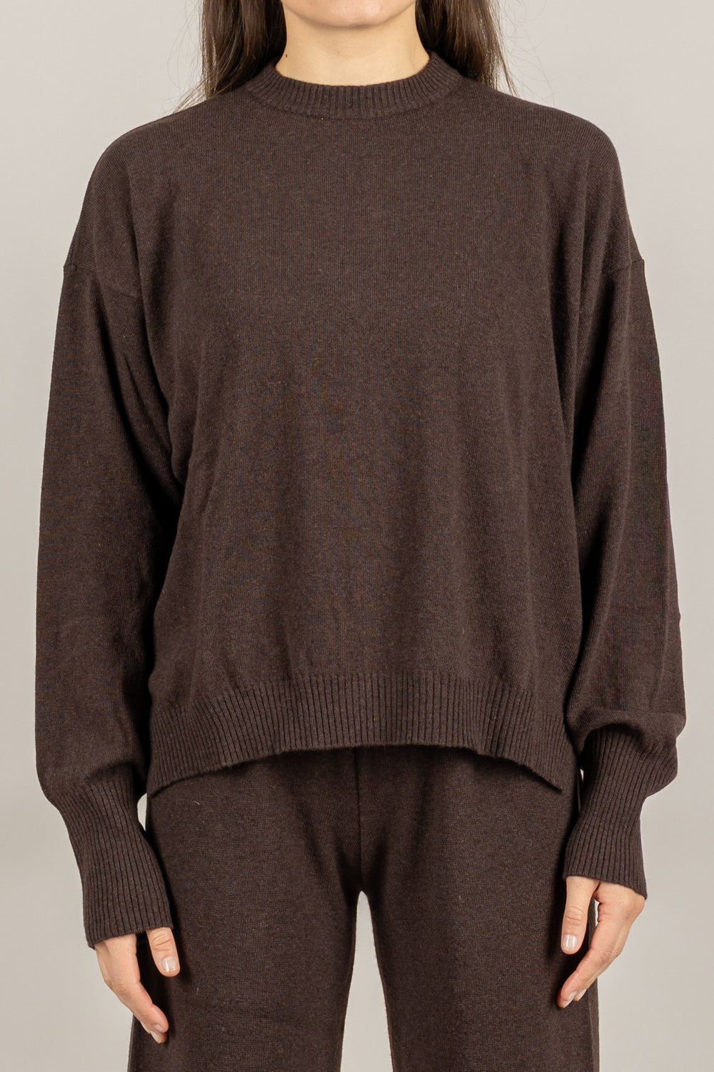 VICOLO - 22128F - MAGLIA GIROCOLLO MISTO LANA