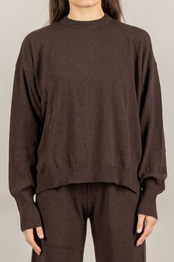 VICOLO - 22128F - MAGLIA GIROCOLLO MISTO LANA