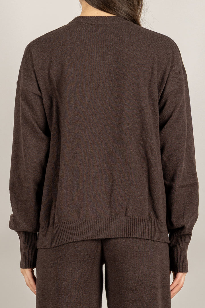 VICOLO - 22128F - MAGLIA GIROCOLLO MISTO LANA