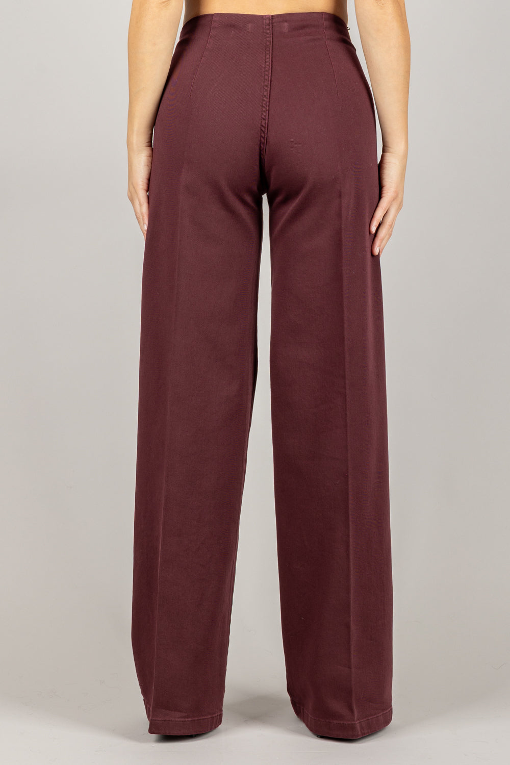 TENSIONE IN - CJ12707 - JEANS PALAZZO CON TASCHINI