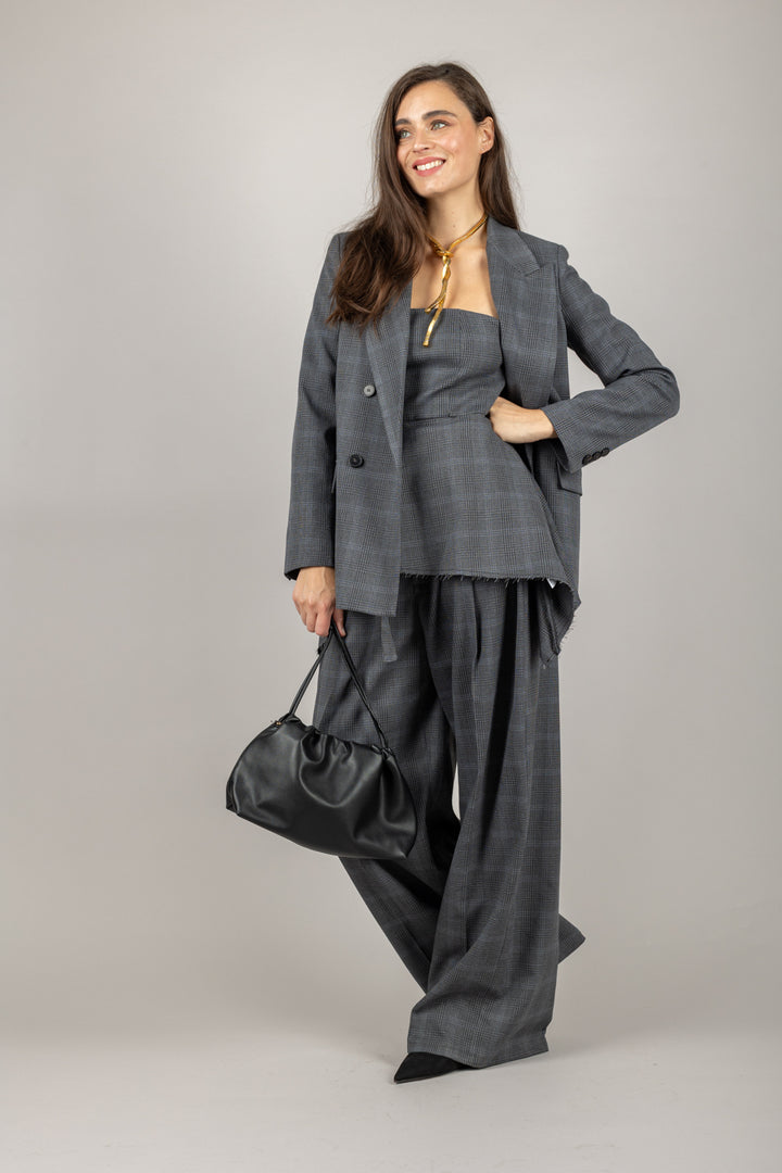 VICOLO - TF1741 - GIACCA DOPPIO PETTO MINI CHECK