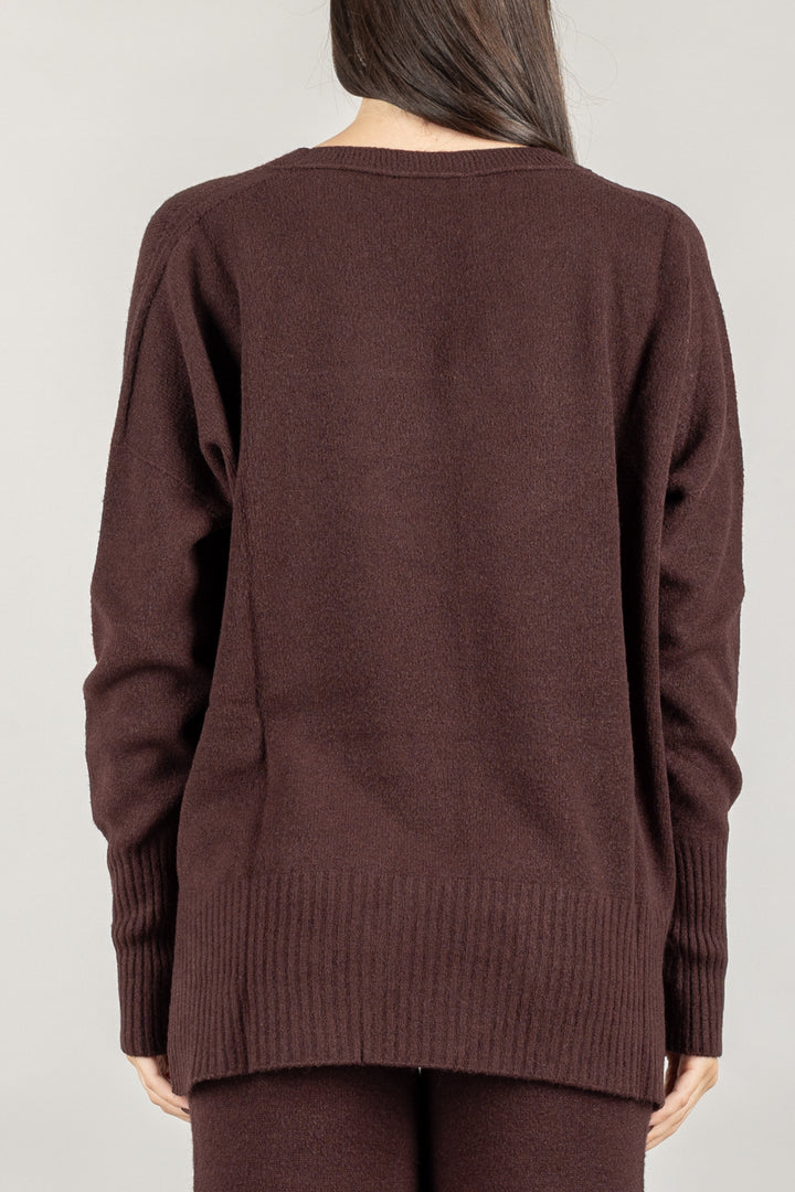KONTATTO - 3M0842CN - MAGLIA SCOLLO A V OVER