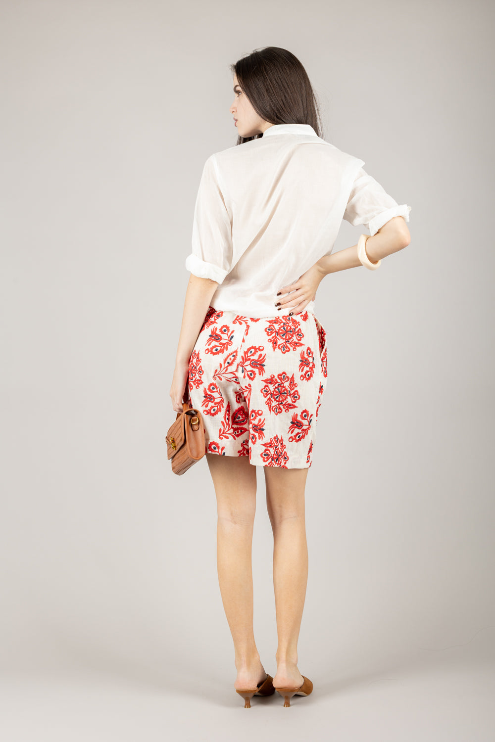 TENSIONE IN - P50121AT - SHORTS FANTASIA CON CINTA